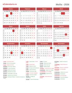 Calendario 2026